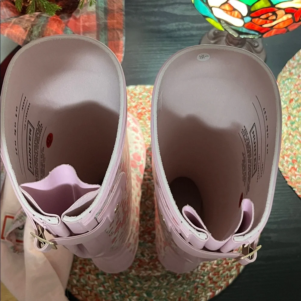 LoveShackFancy Hunter Boots Size 6 - Picture 4 of 7